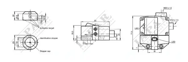 PS10 Valve Proximity Switch Dimensions - Lapar Valve